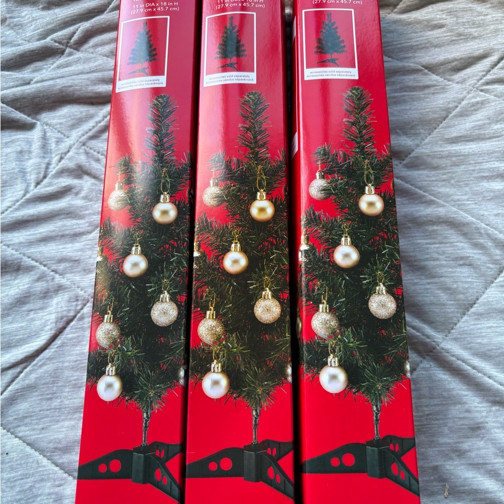 Holiday Artificial Christmas Tree A Bundle Of Three Tree